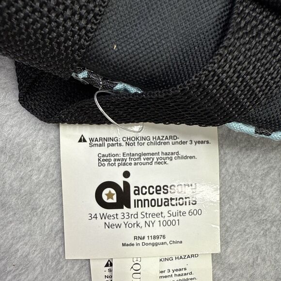 Accessory Innovations 17" Backpack Blue Sequin Iridescent Pad Back Lightweight - Picture 8 of 12